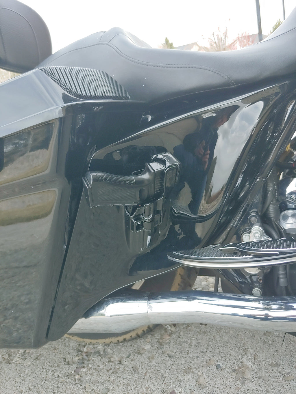 Harley davidson side cover holsters