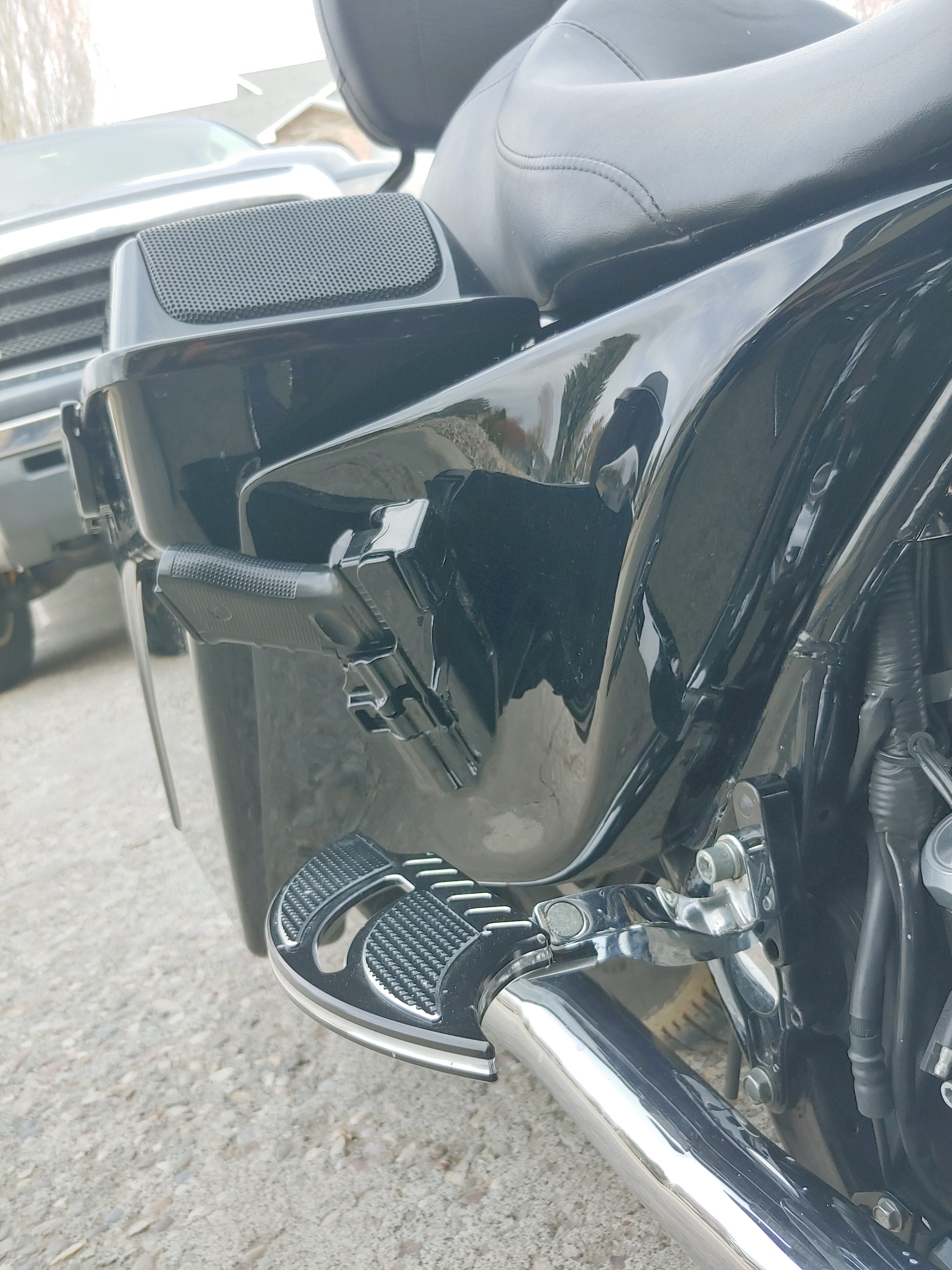 Harley davidson side cover holsters