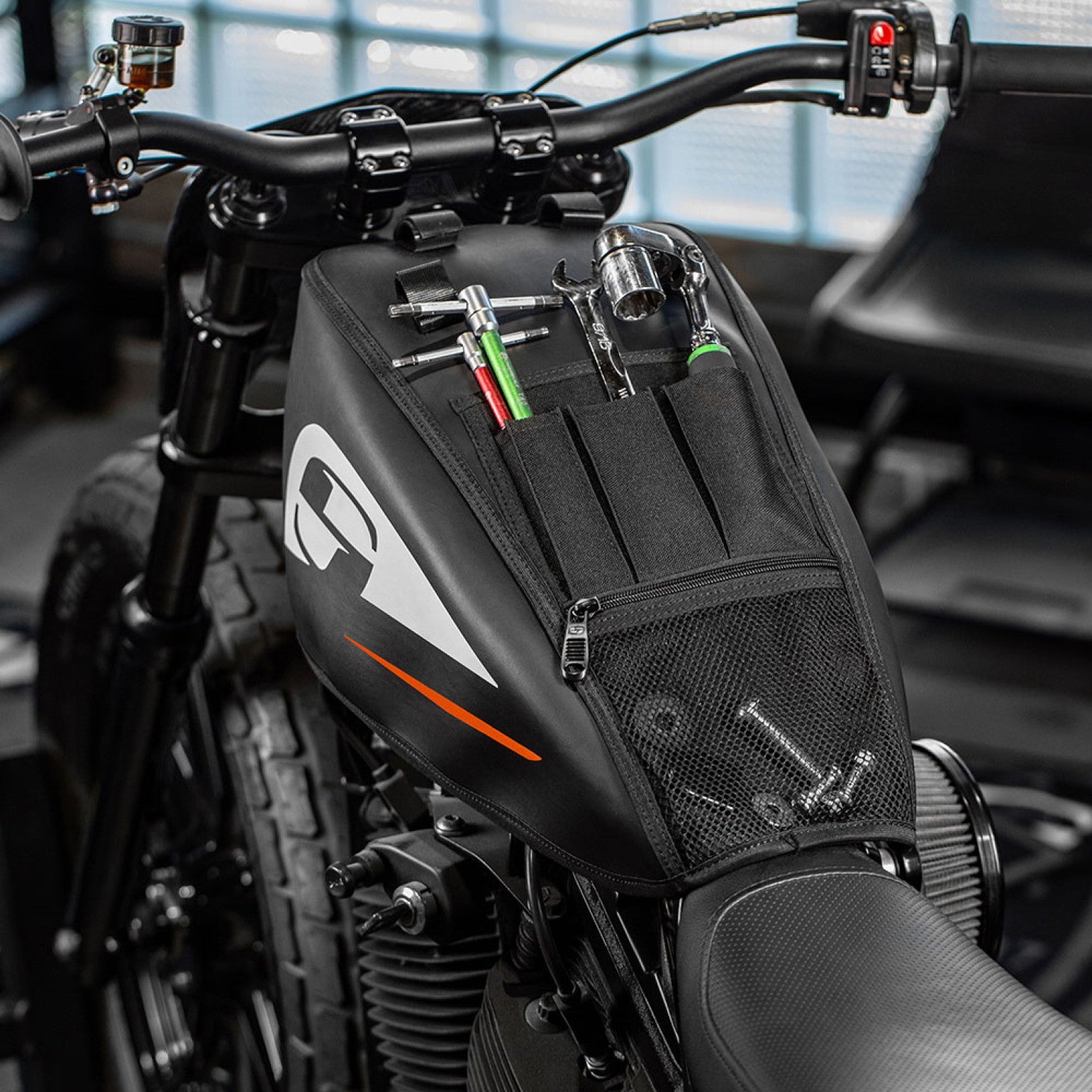 Small Saddlemen Racing Shop Tank Cover