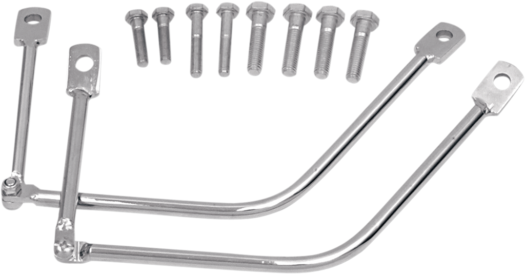 SADDLEMEN Saddlebag Support - Chrome - Harley 3501-0346