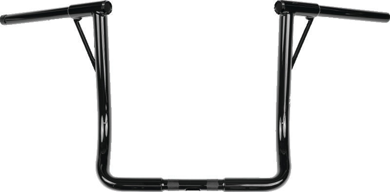 Burly Brand Louie B Bar 16in - Gloss Black B12-7005B