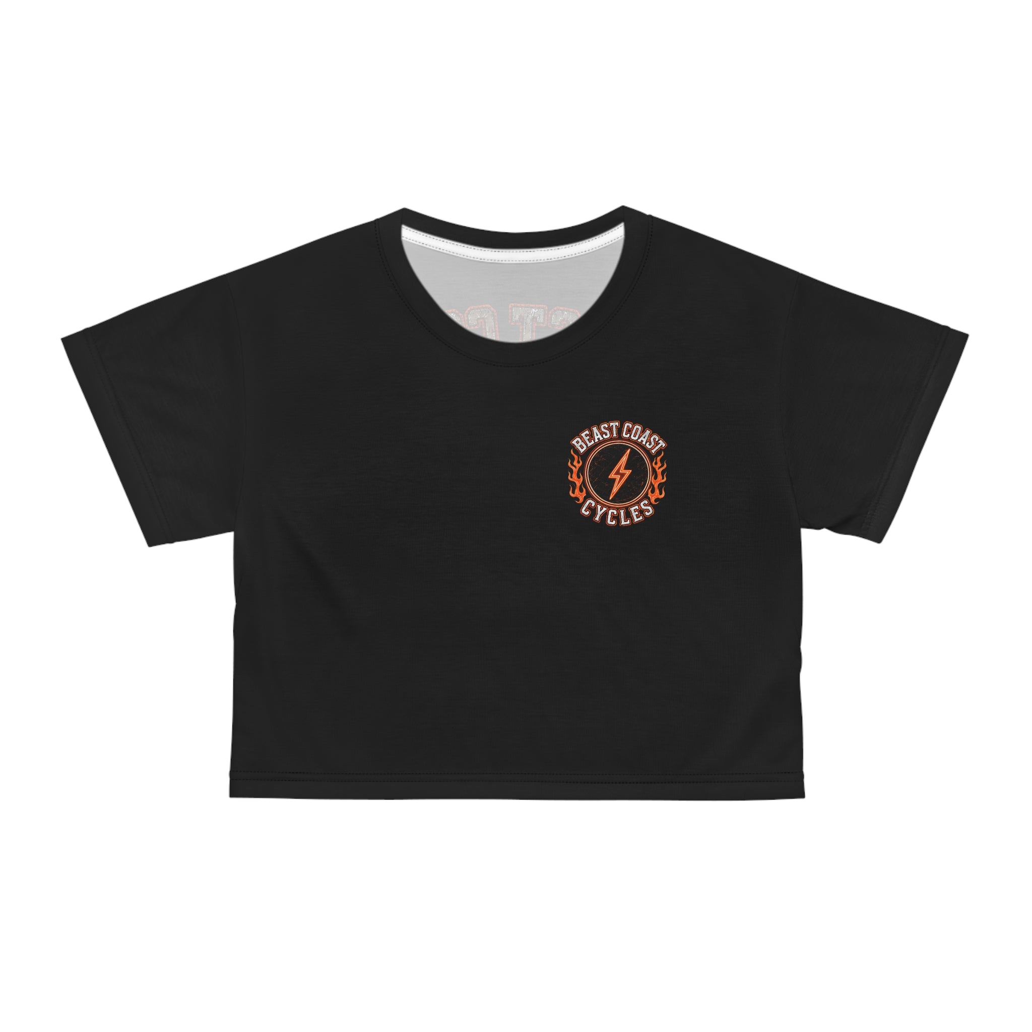Beast Coast Crop Tee - Orange