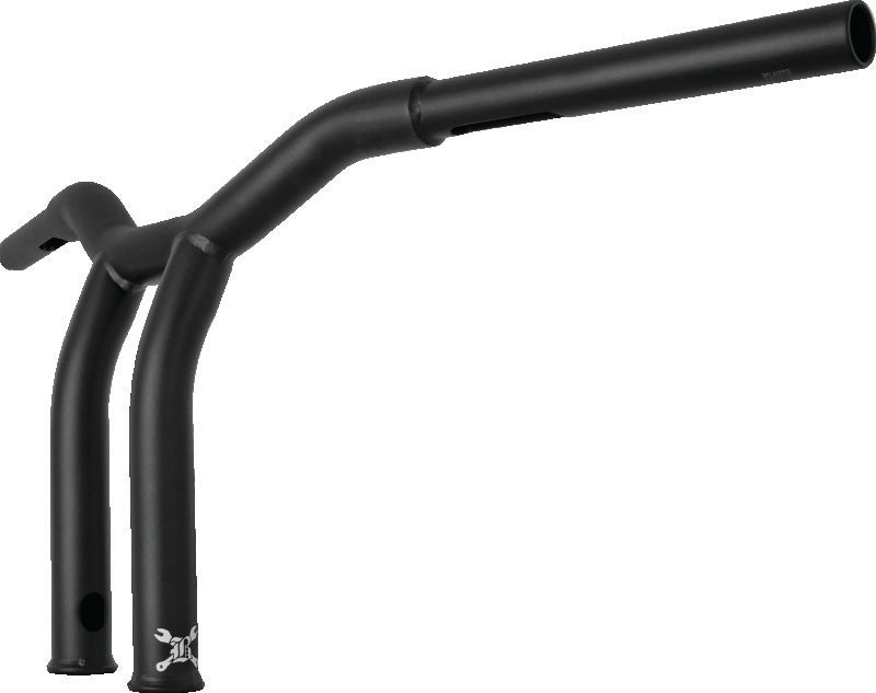 Burly Brand Dominator Raked Bar 10in - Matte Black B12-6051SB