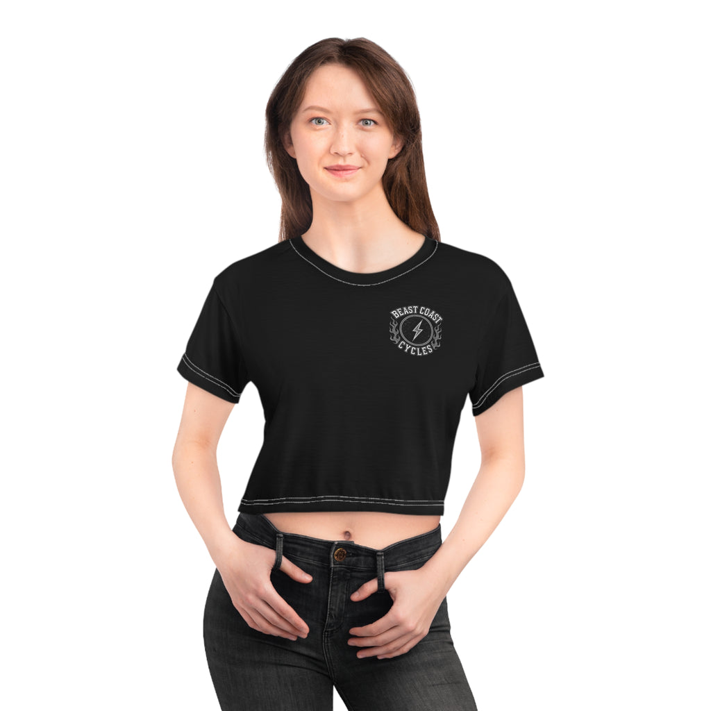 Beast Coast Cycles - Crop Tee — Grey