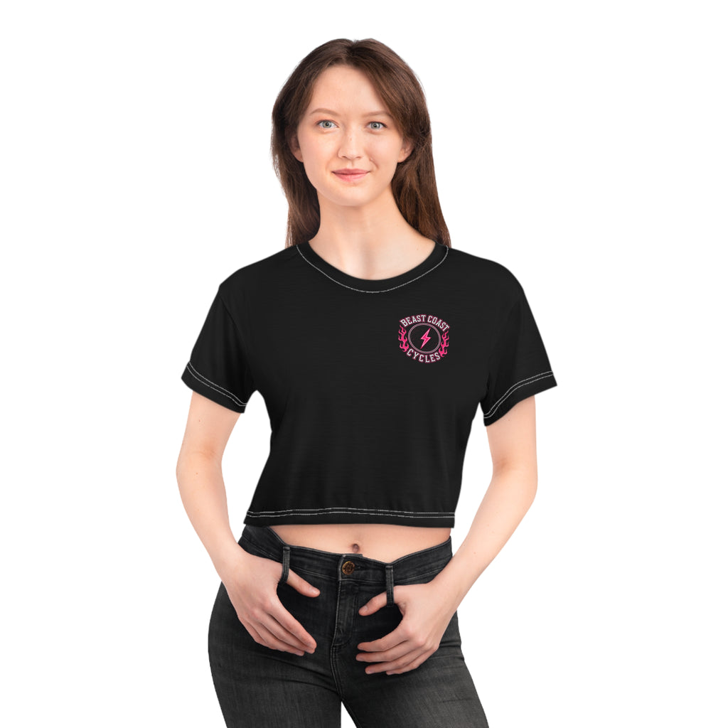 Beast Coast  Crop Tee — Pink