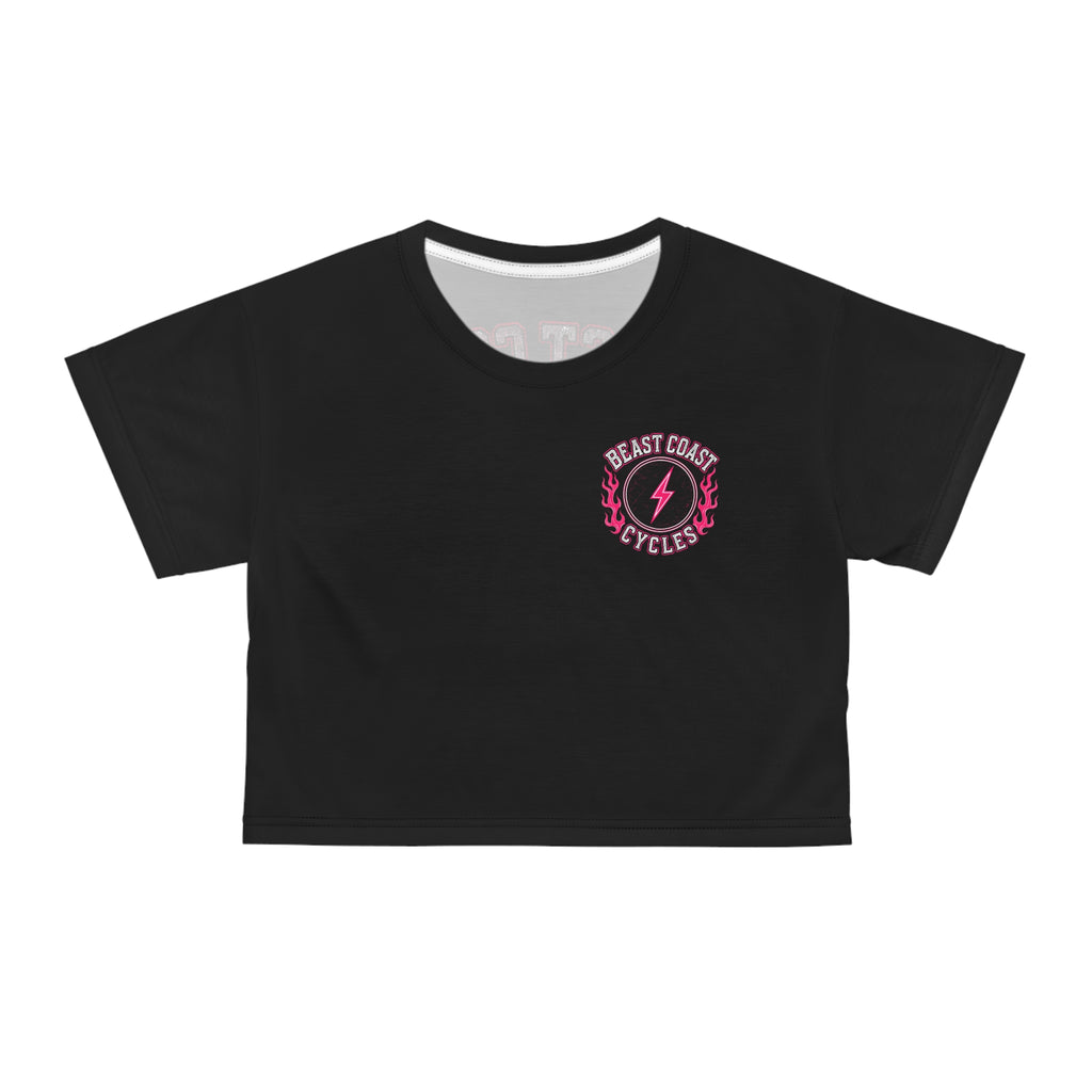 Beast Coast Crop Tee — Pink