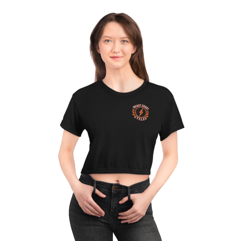 Beast Coast Crop Tee - Orange