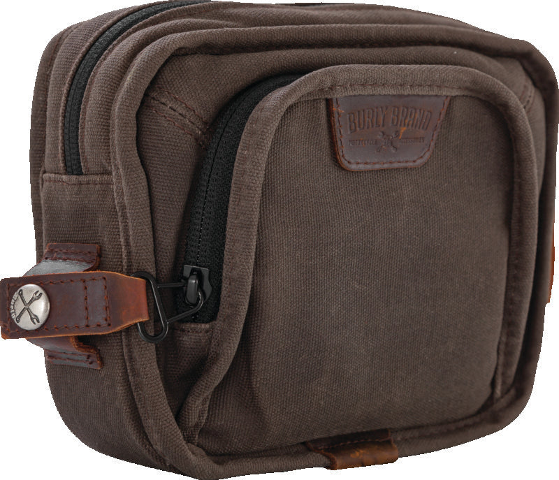 Burly Brand Handlebar Bag - Dark Oak B15-1012D