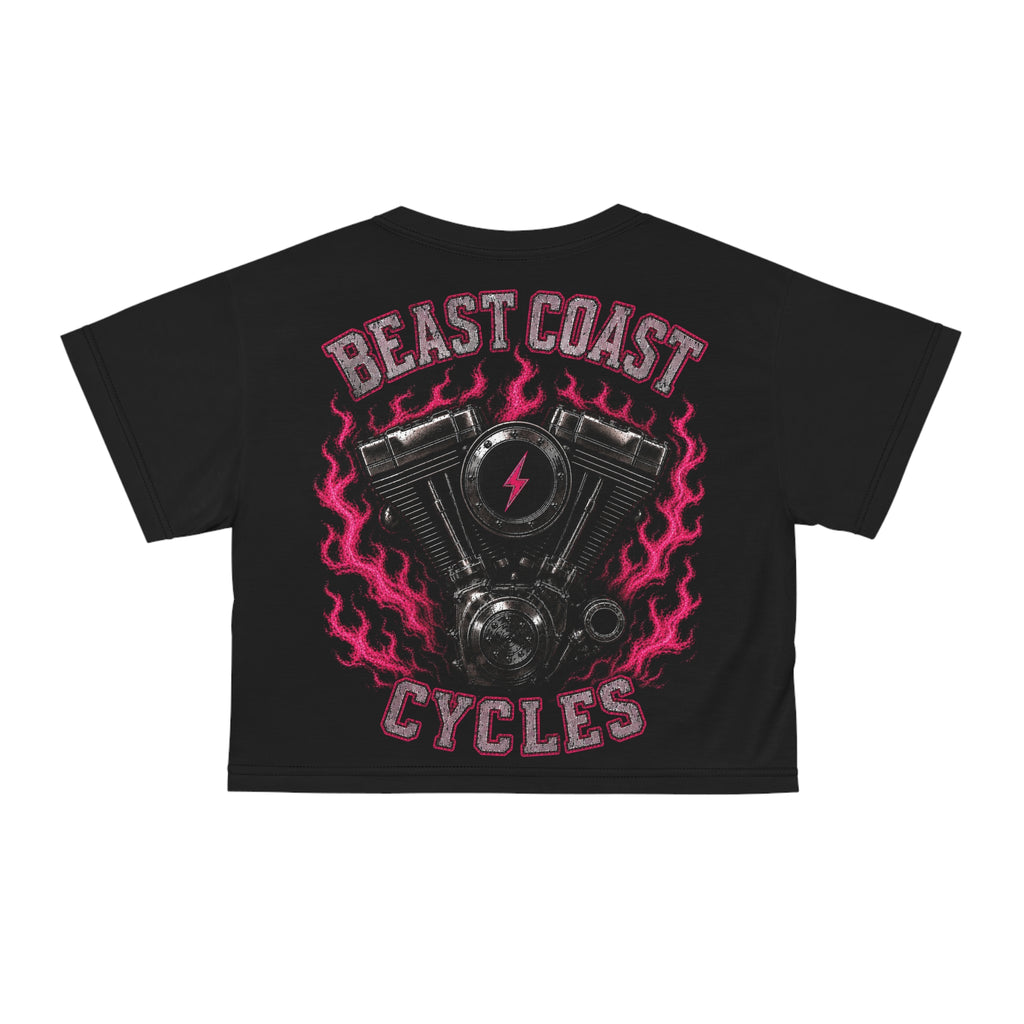Beast Coast Crop Tee — Pink