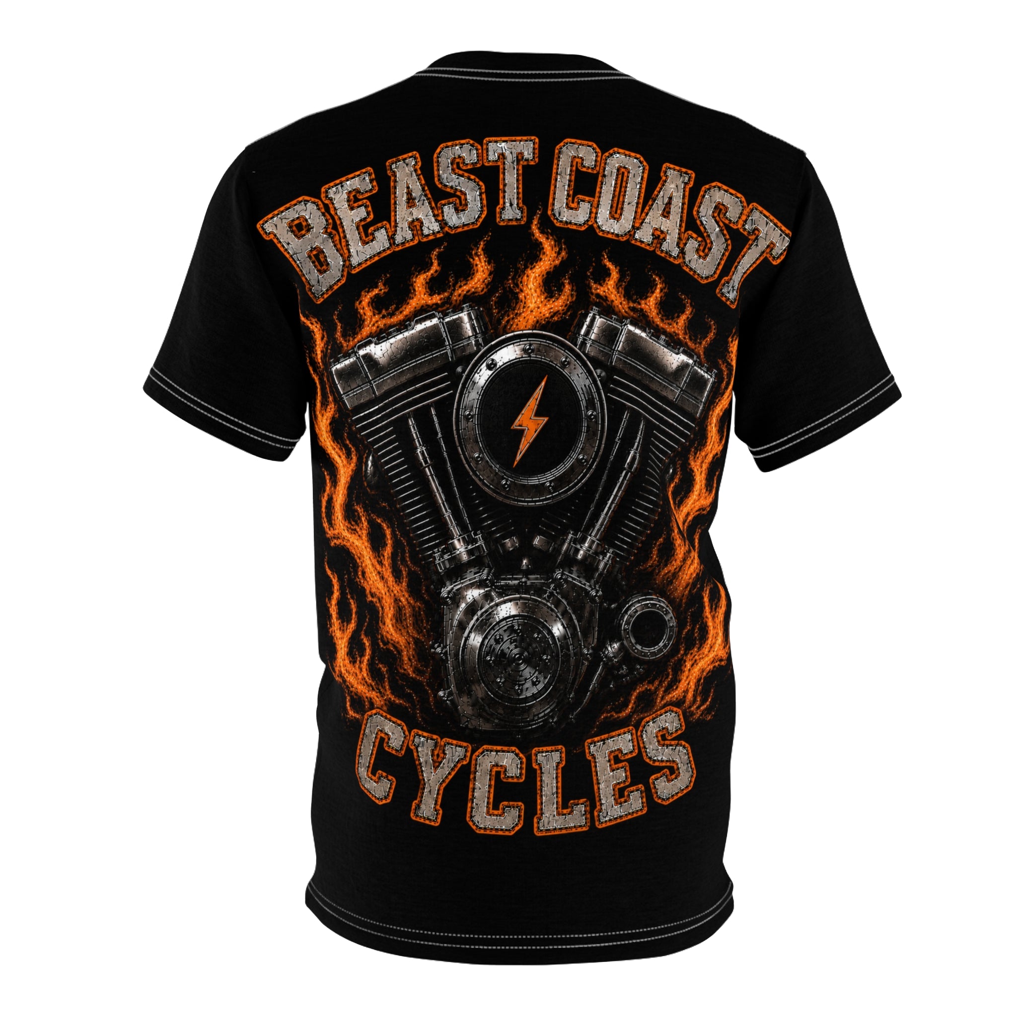 Beast Coast Cycles T‑Shirt — Orange