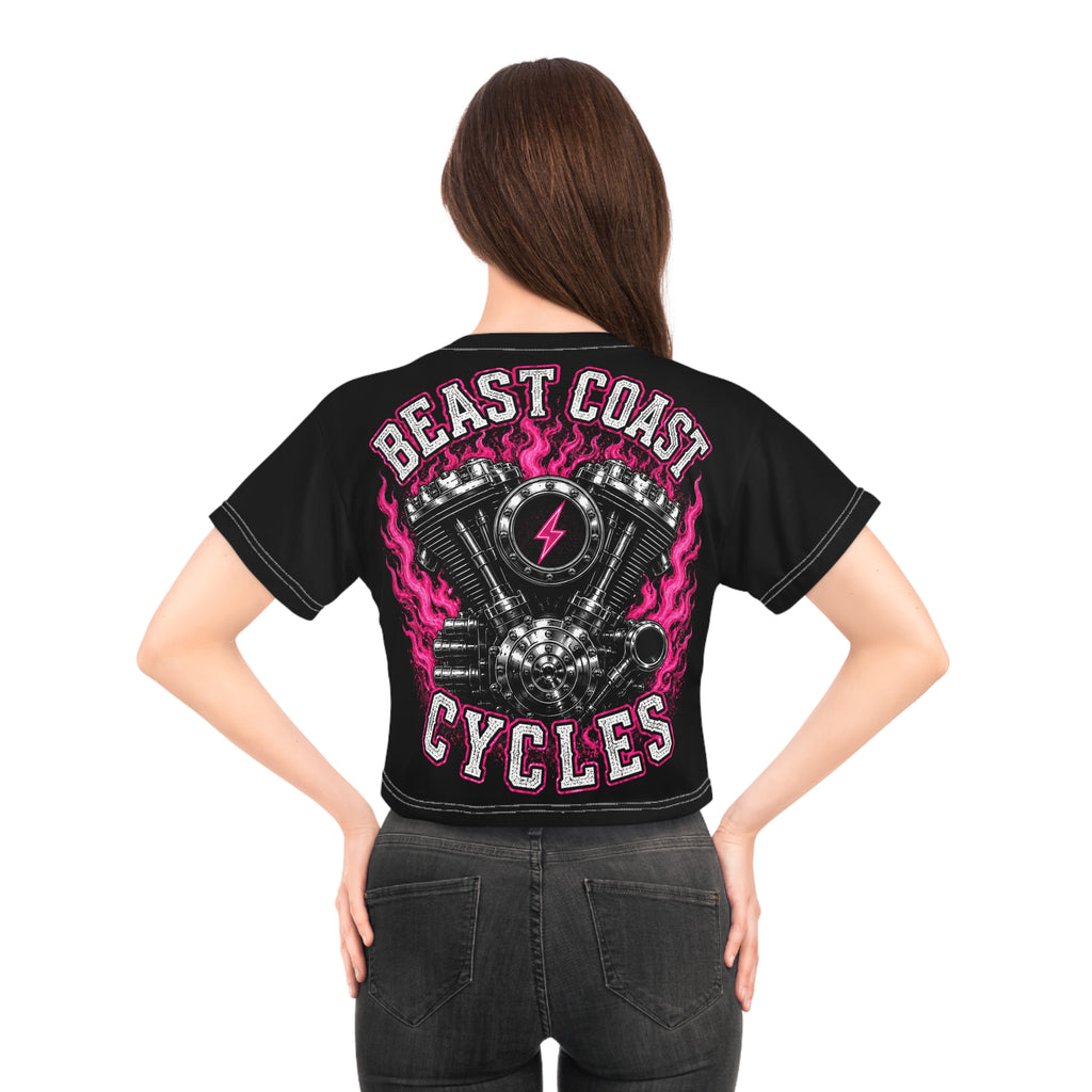 Beast Coast  Crop Tee — Pink