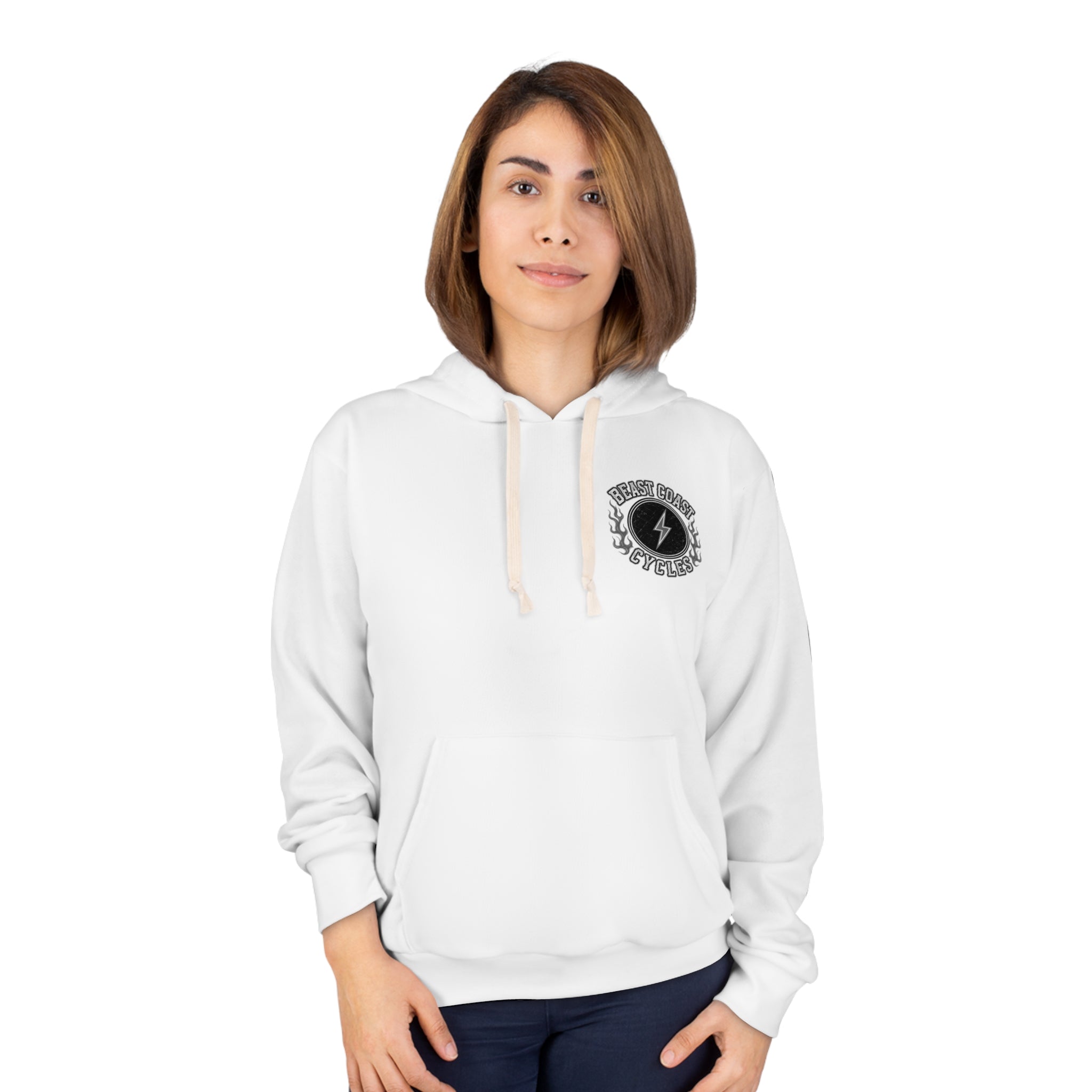 Beast Coast Hoodie — White and Grey