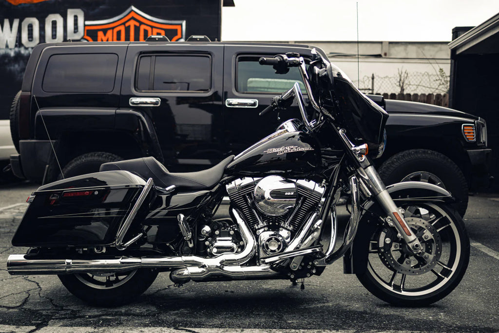 Factory 47 Crash Bar - Anarchy Chrome for Baggers
