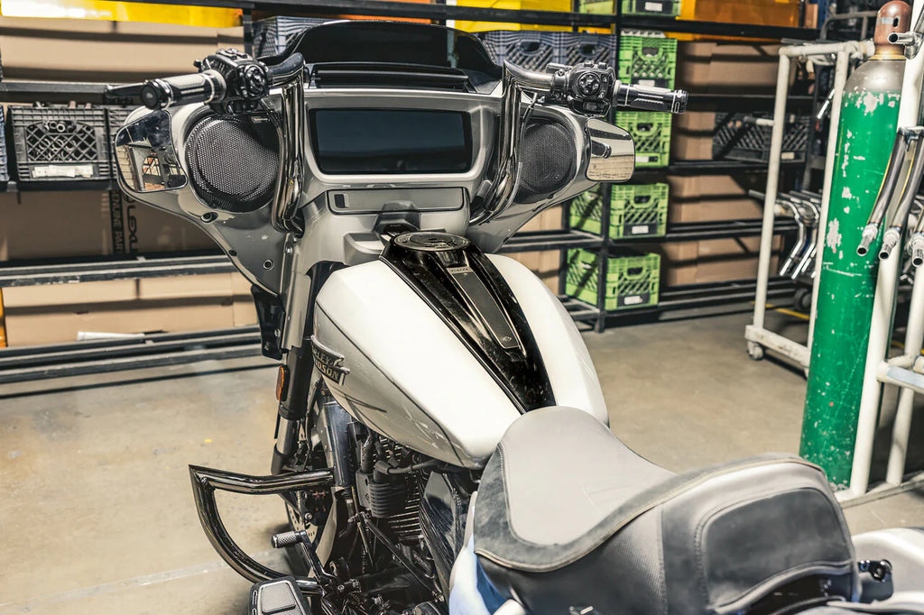 Factory 47 Crash Bar - Guardian Defender Black Chrome for Baggers