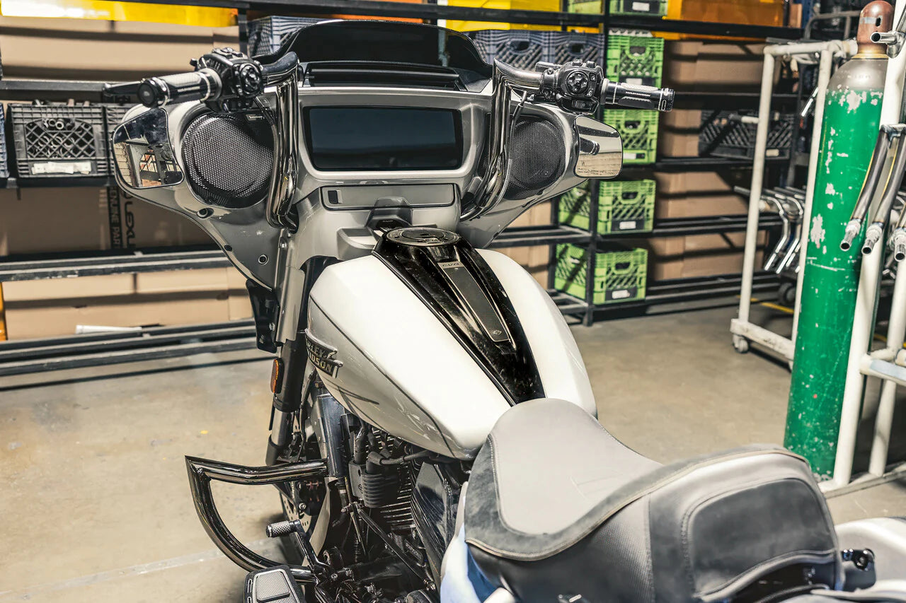 Factory 47 Crash Bar - Guardian Defender Black Chrome for Baggers