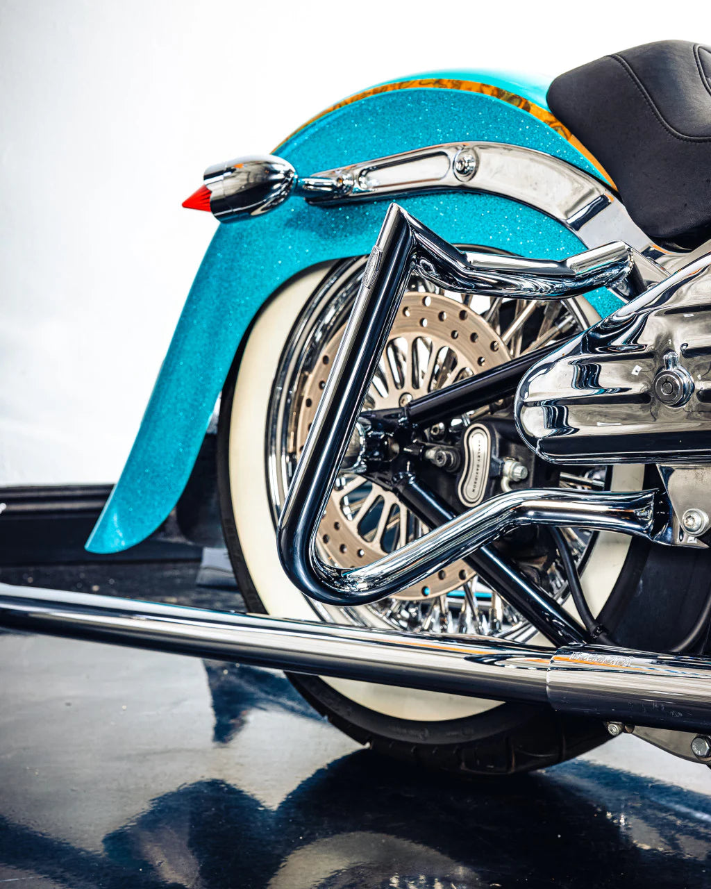 Factory 47 Crash Bar - Anarchy Chrome for Softails 2001-2017