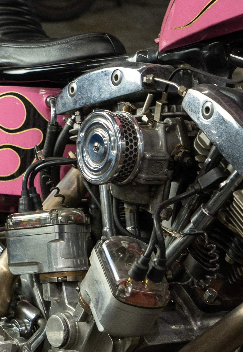Swirl 4" Air Cleaner S&S and CV Carb