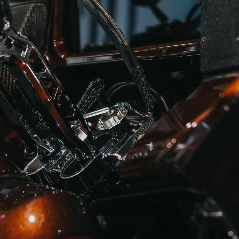OG 2023-Up Touring CVO Drop 1" Top Triple Tree installed on a 2024 Road Glide CVO FLTRXSE