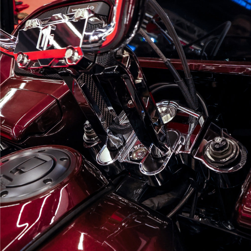 OG 2023-Up Touring CVO Drop 1" Top Triple Tree installed on a 2024 Road Glide CVO FLTRXSE