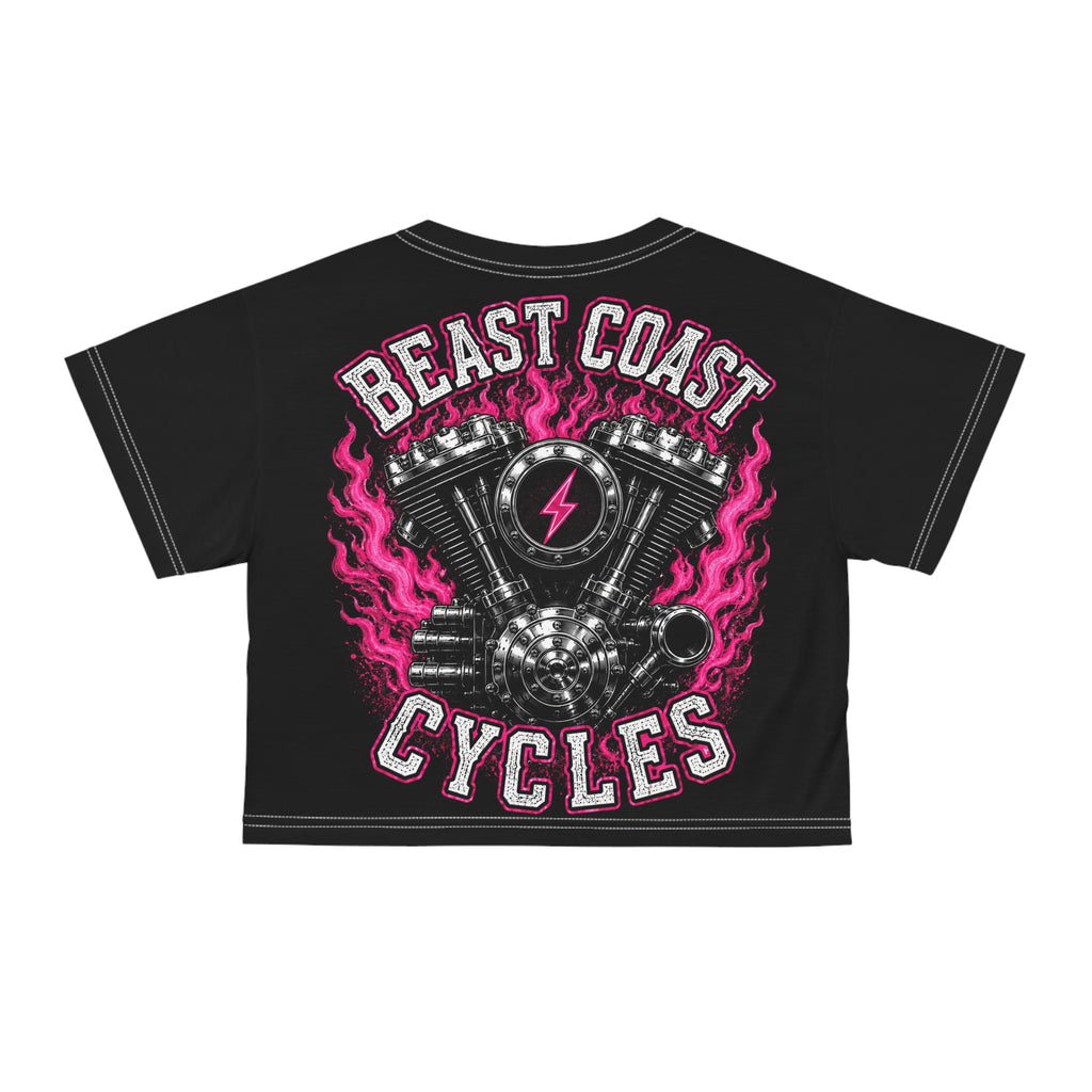 Beast Coast  Crop Tee — Pink