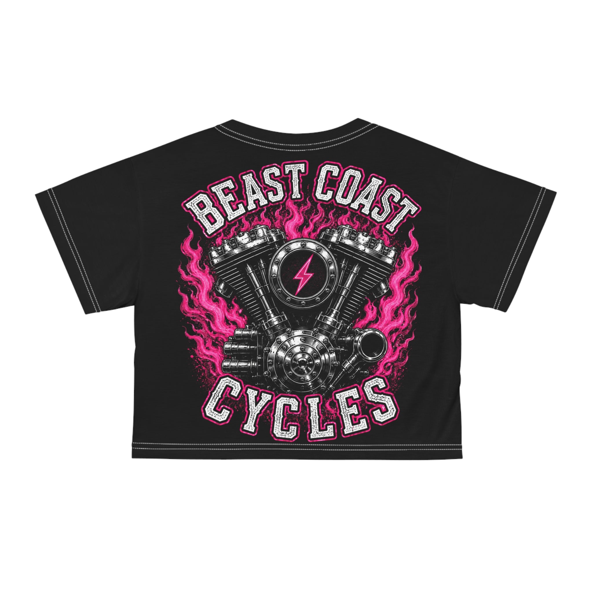 Beast Coast  Crop Tee — Pink