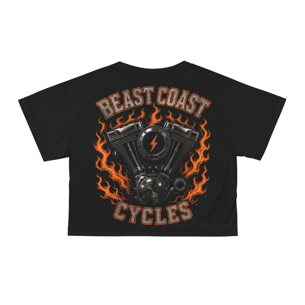 Beast Coast Crop Tee - Orange