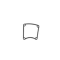 Cometic Gasket Cometic Hd Inspection Cover Gasket 1985-06 Flt,Fxr, .060inAfm C9305F1