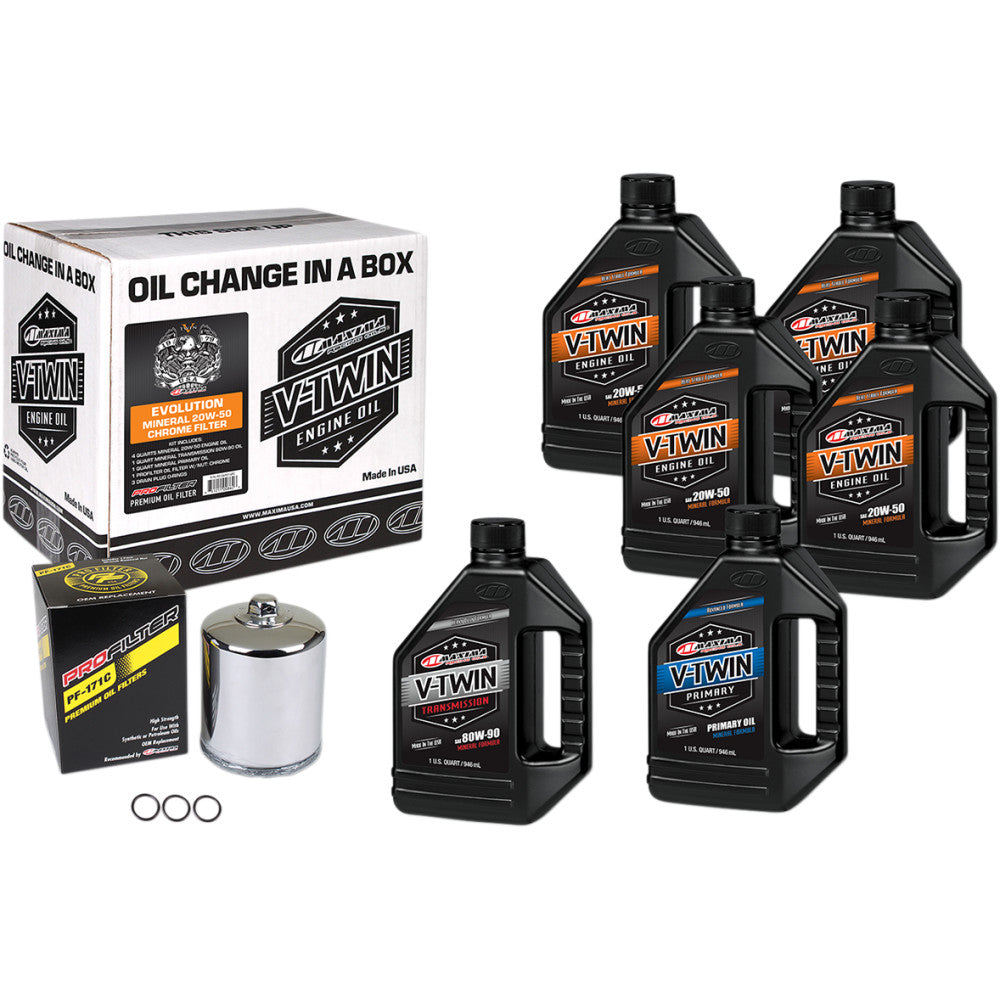 Evo Oil Change Kit — Chrome