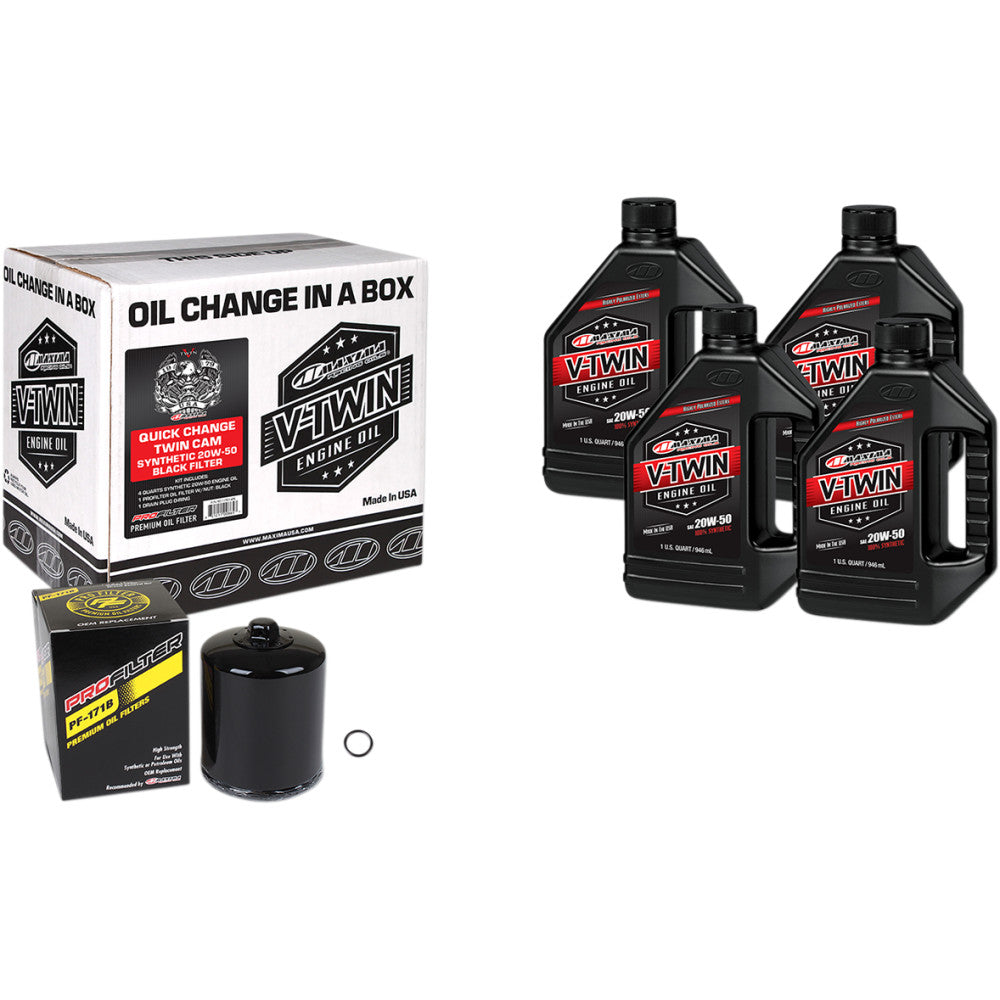 Twin Cam Synthetic Oil Change Kit