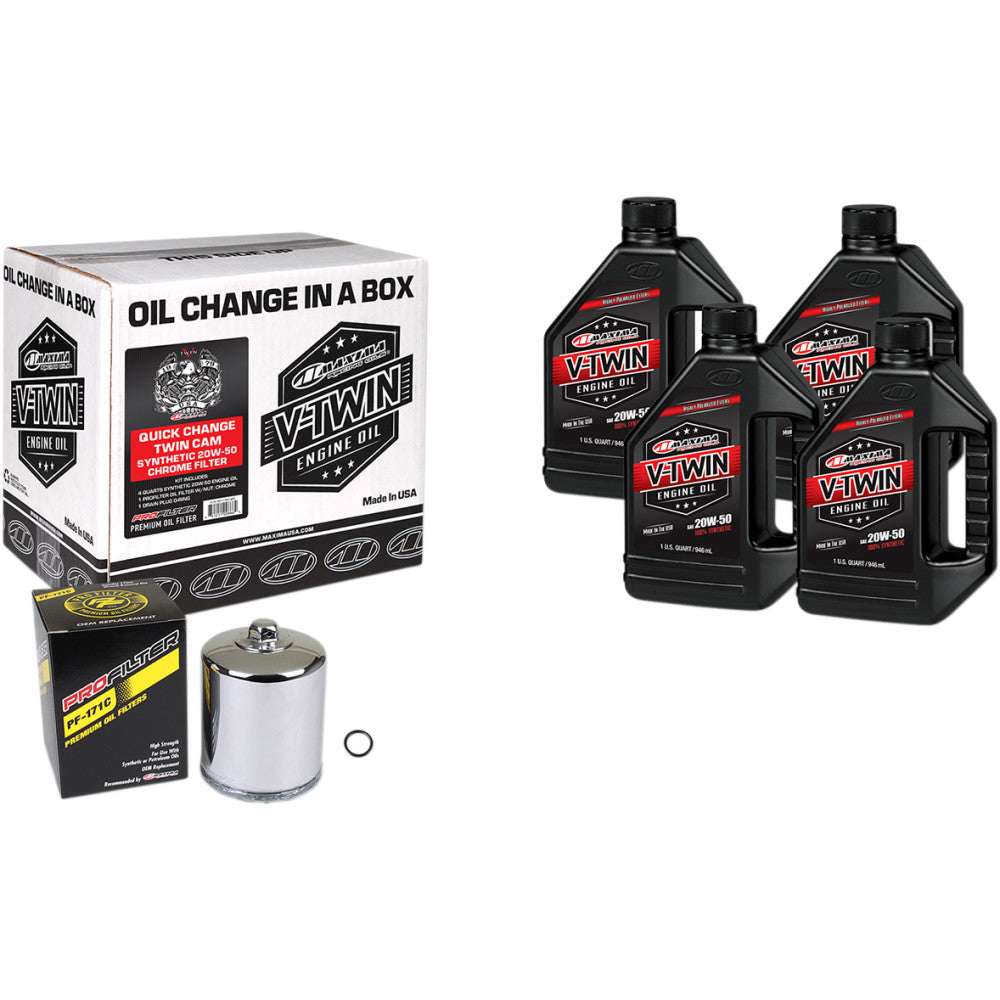 Twin Cam Synthetic Oil Change Kit