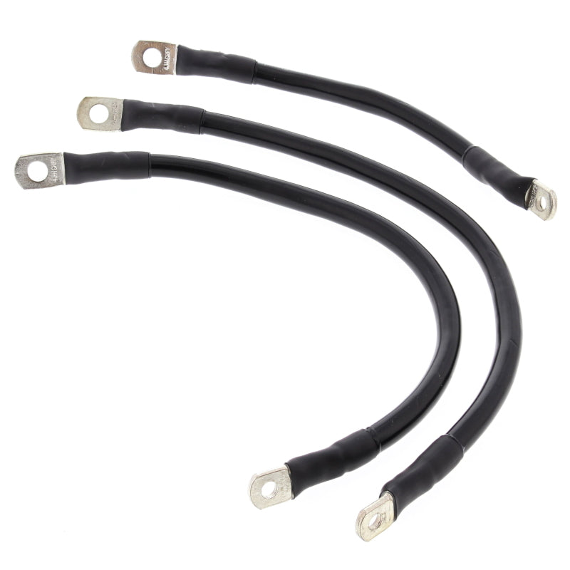 All Balls Racing 94-98 Harley FLHR Road King Battery Cable Kit Black 79-3009-1