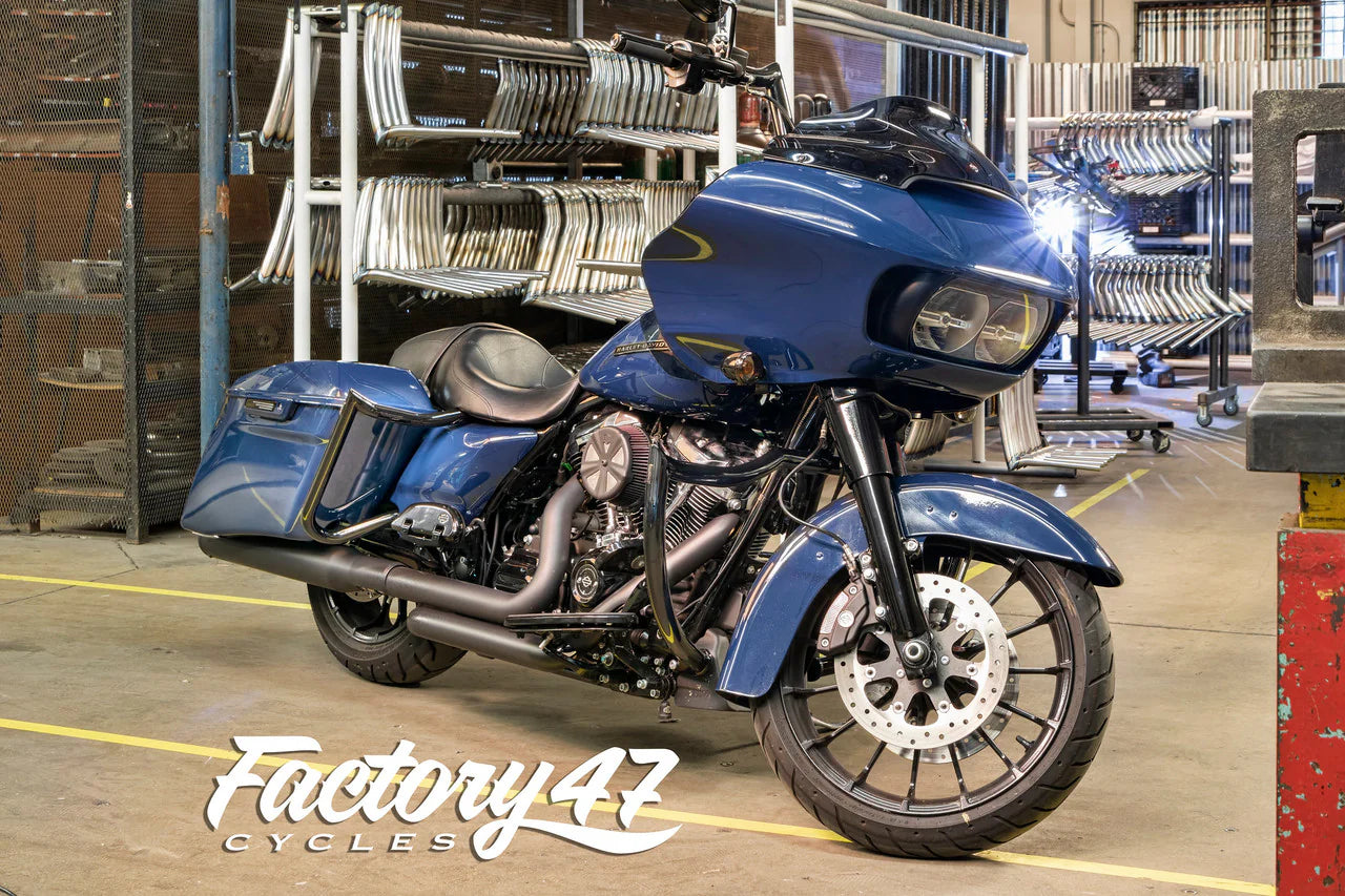 Factory 47 Crash Bar Anarchy Black for Baggers