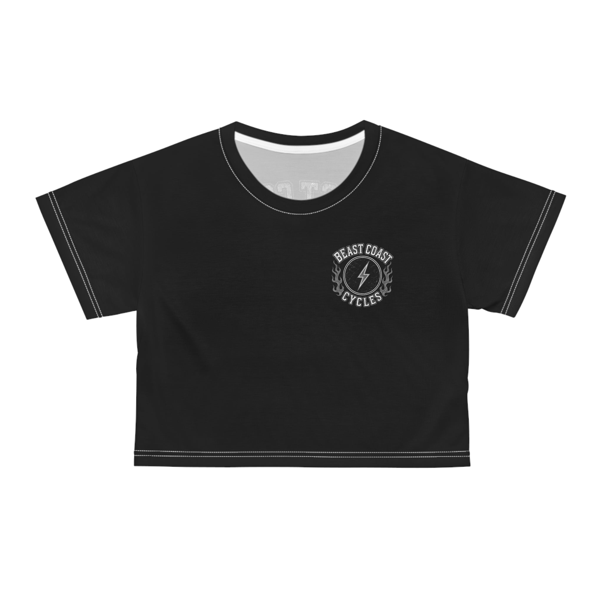 Beast Coast Cycles - Crop Tee — Grey