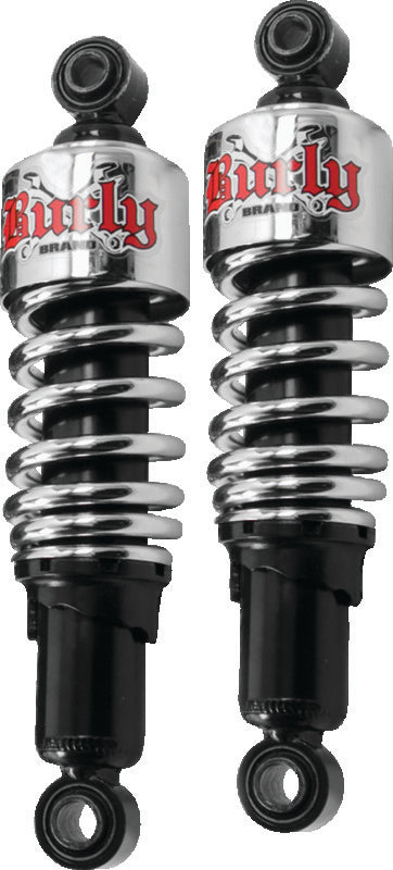 Burly Brand Shocks 10.5in XL - Chrome B28-1201