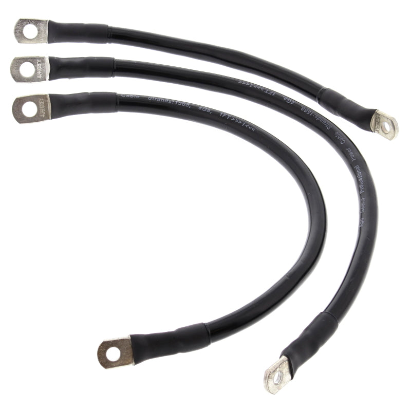 All Balls Racing 04-06 Harley FXD Super Glide Battery Cable Kit Black 79-3013-1