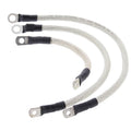 All Balls Racing 86-88 Harley FLST Heritage Softail Battery Cable Kit Clear 79-3001