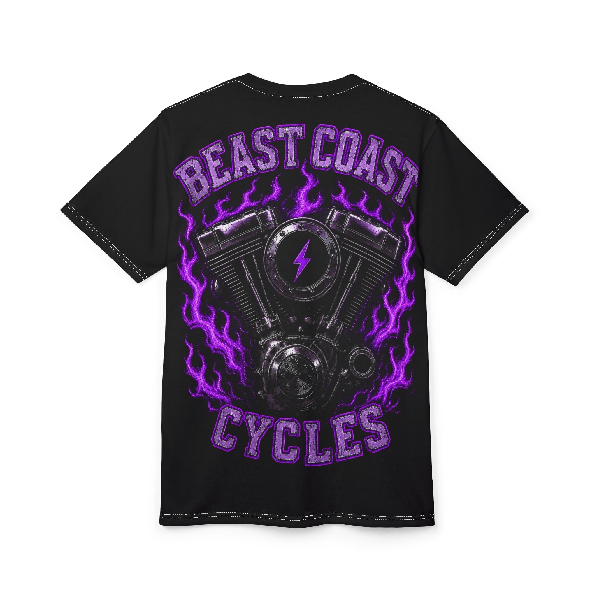Beast Coast Cycles Tee - Purple