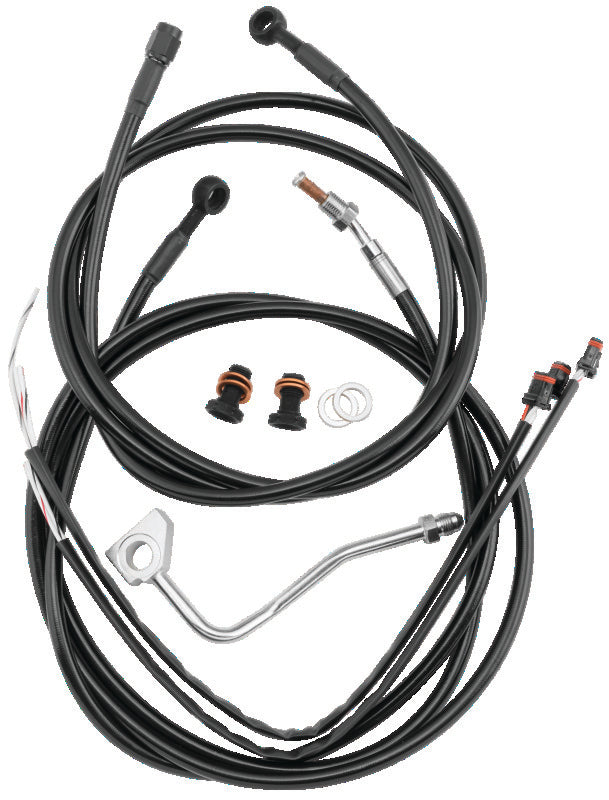 Burly Brand Control Kit 15in Bagger Bar - Black B30-1277