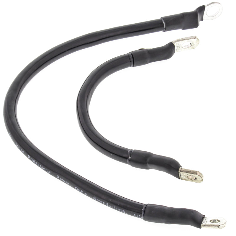 All Balls Racing 66-77 Harley FLH Electra Glide Battery Cable Kit Clear 79-3006