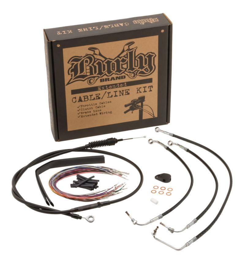 Burly Brand Gorilla Bar Control Kit 18in - Black B30-1184