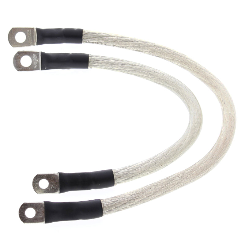 All Balls Racing 89-94 Harley FXLR Low Rider Custom Battery Cable Kit Clear 79-3004