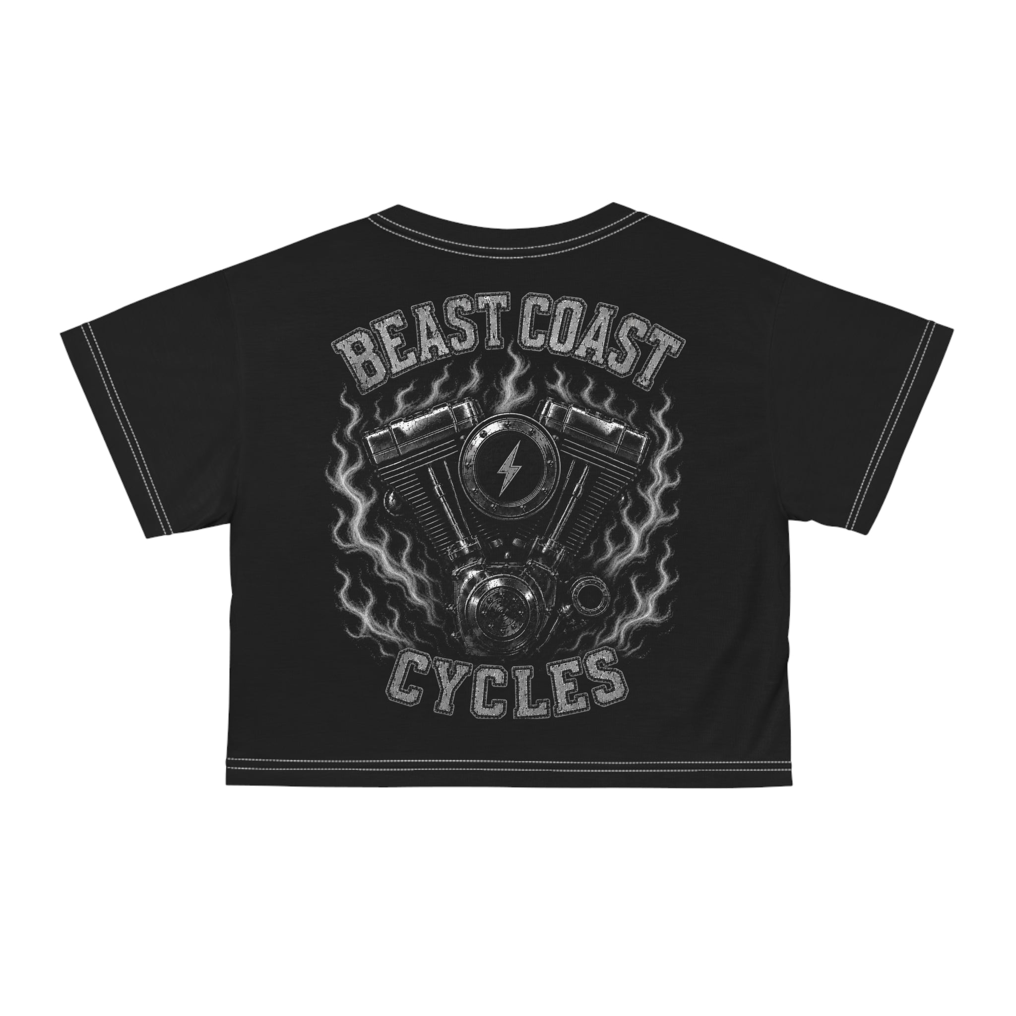 Beast Coast Cycles - Crop Tee — Grey