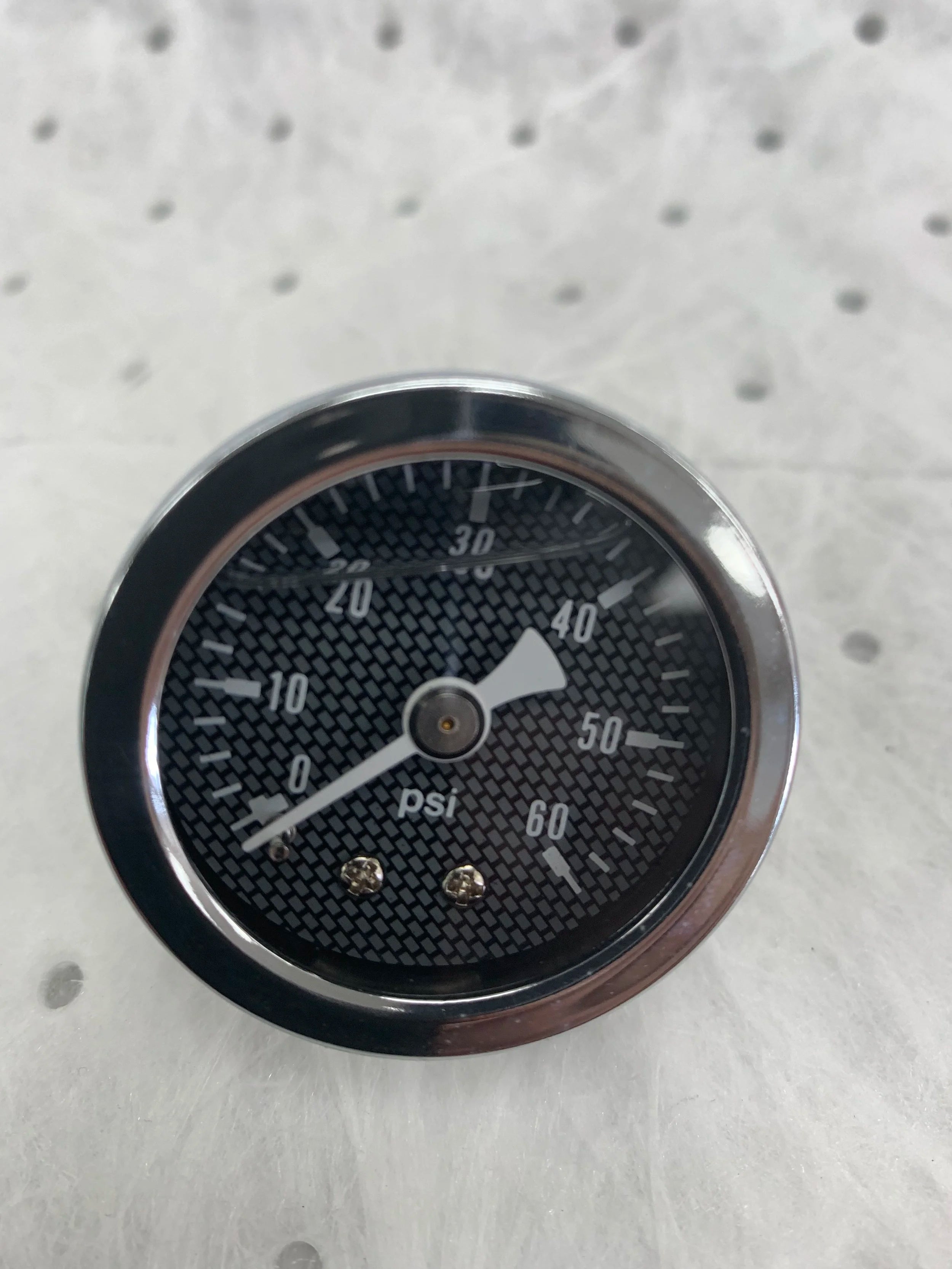 A1 Cycles Oil pressure gauge carbon fiber look face