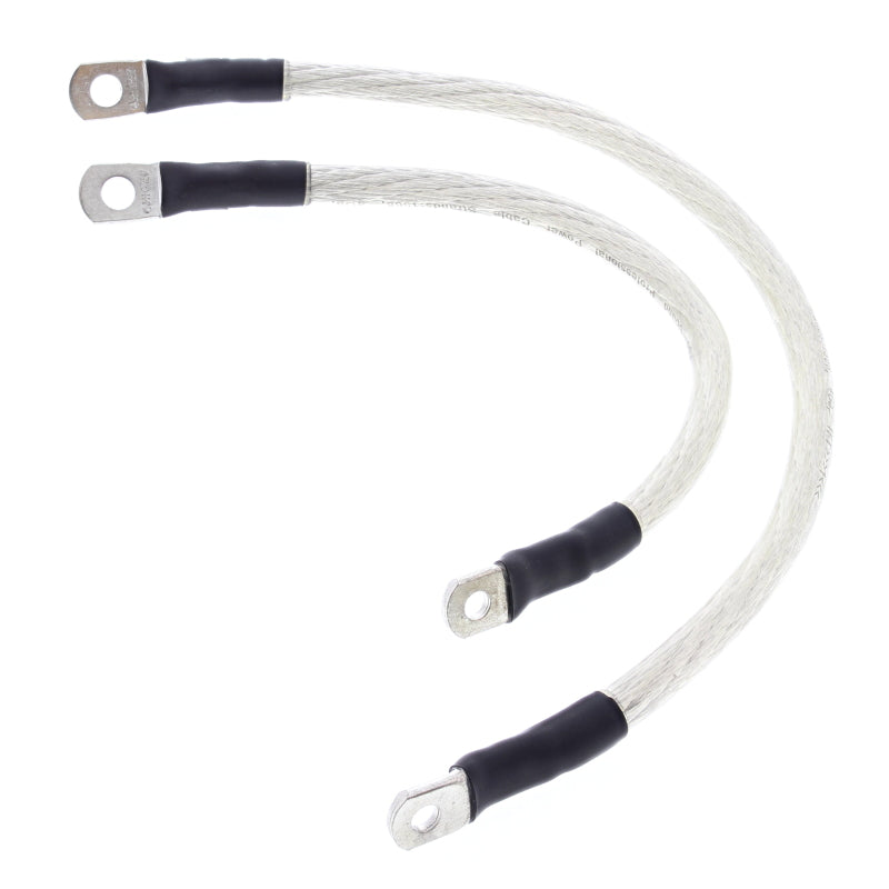 All Balls Racing 81-86 Harley XL Battery Cable Kit Clear 79-3010