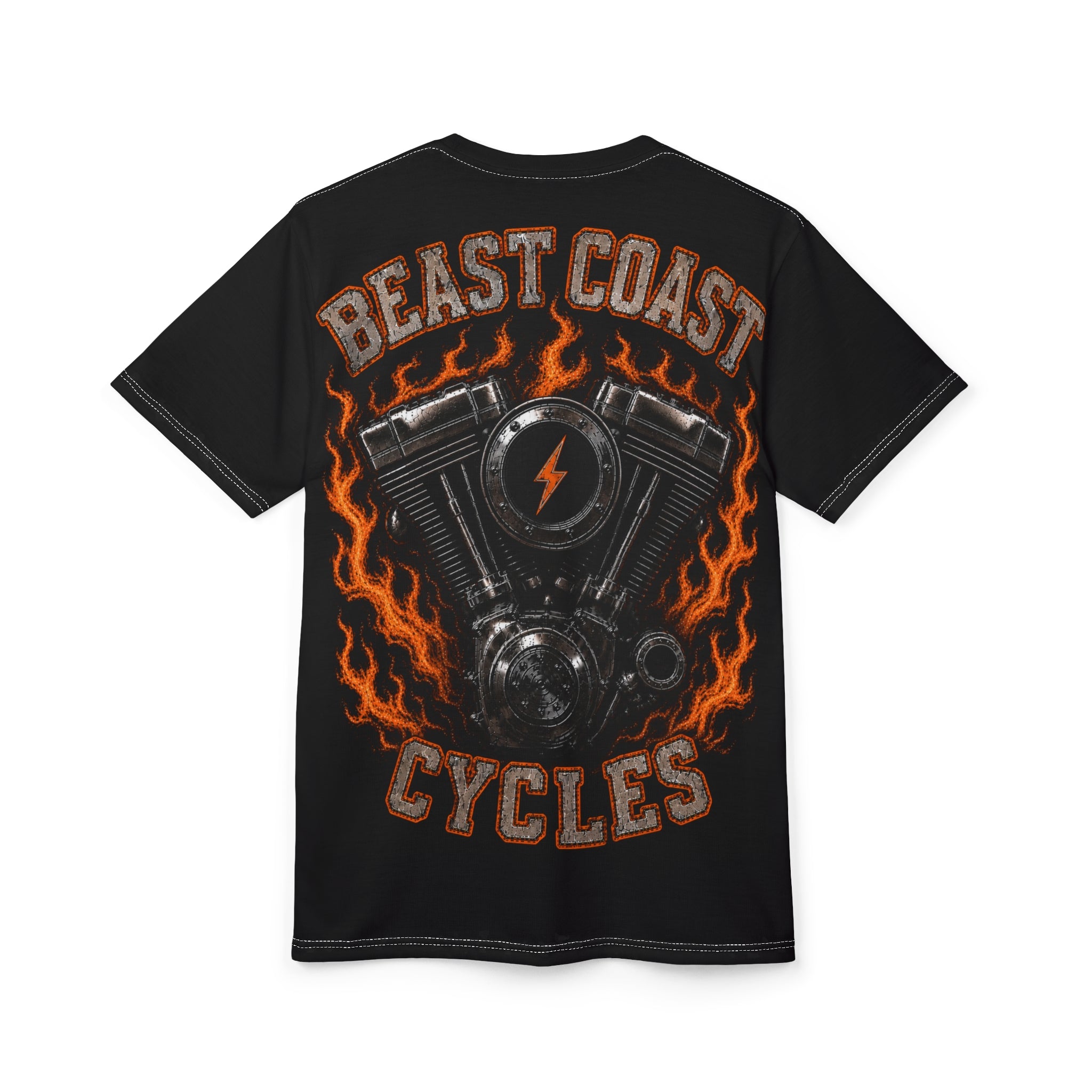 Beast Coast Cycles T‑Shirt — Orange