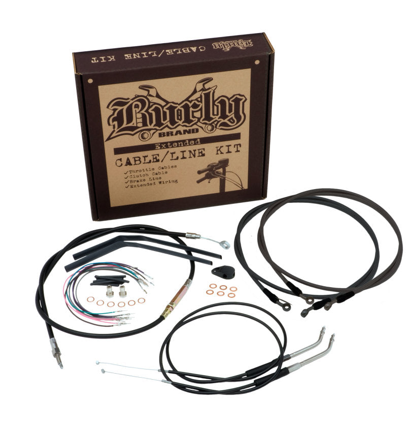 Burly Brand Control Kit 12in T-Bar - Black B30-1262