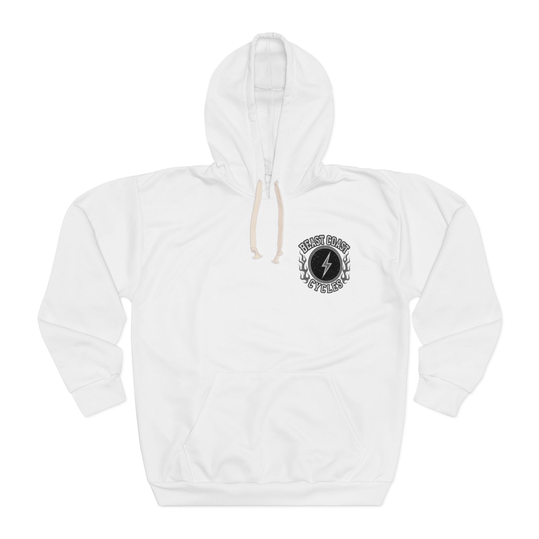 Beast Coast Hoodie — White and Grey