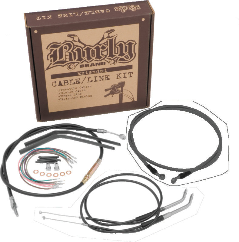 Burly Brand Control Kit 18in FLST - Black B30-1074