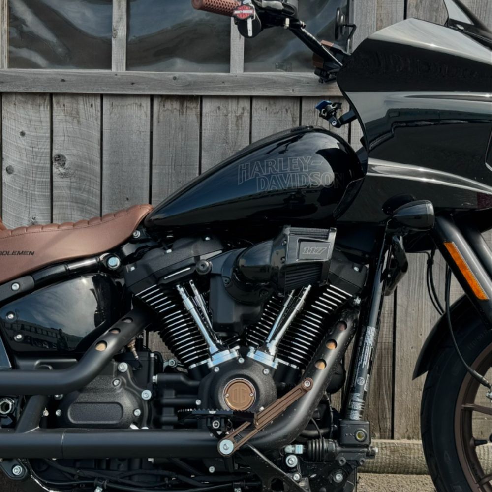 ST Bronze Adjustable Brake Arm For Harley Davidson FXLRST Installed on a 2023 Low Rider ST