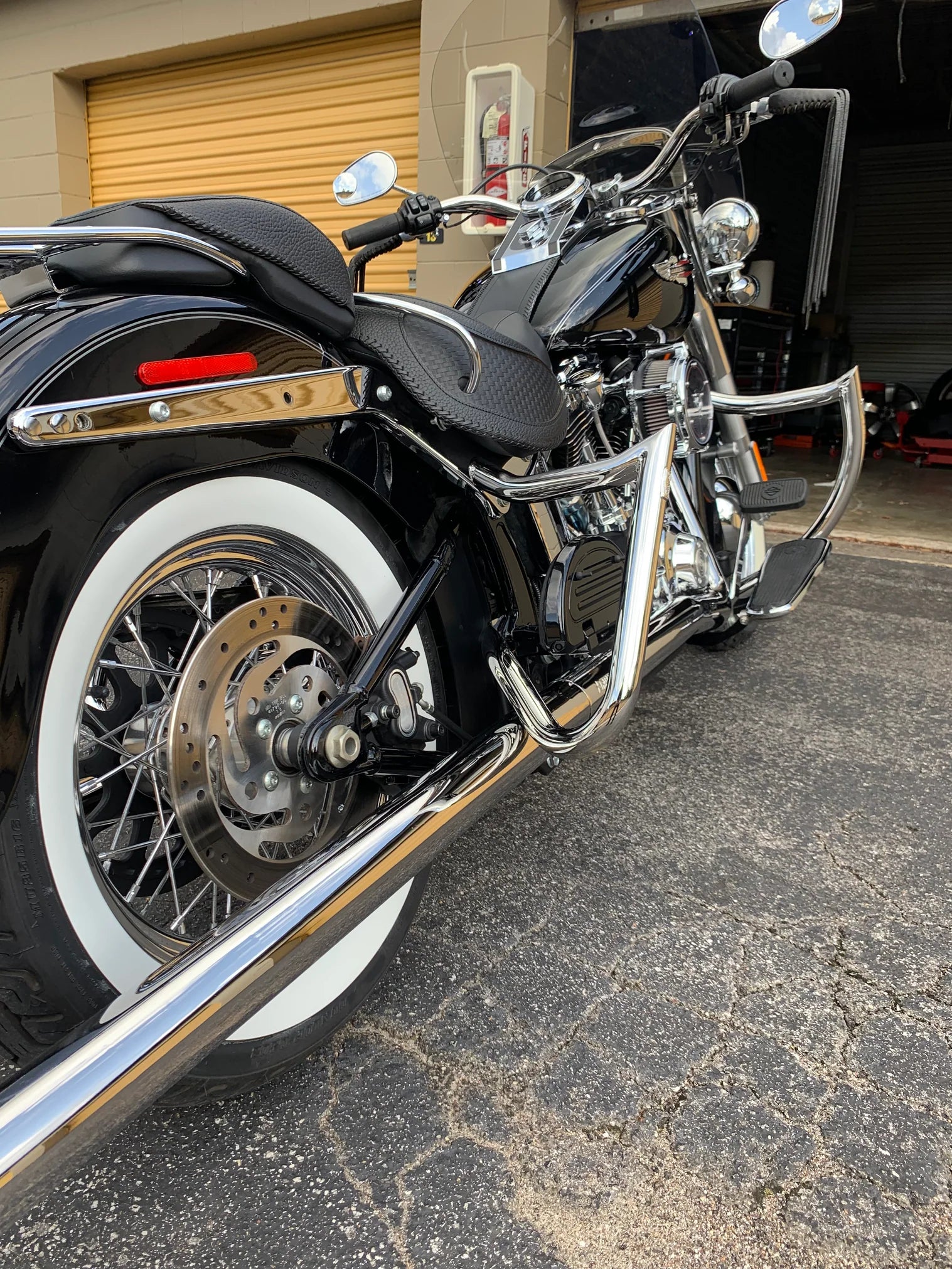 Factory 47 Crash Bar - Anarchy Chrome for Softails 2001-2017